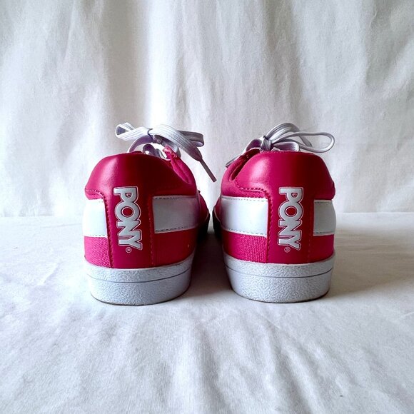Women's Pony Pink and White Top Star Lo-Core Canvas Sneakers, Size 8.5, EC! - Picture 7 of 12